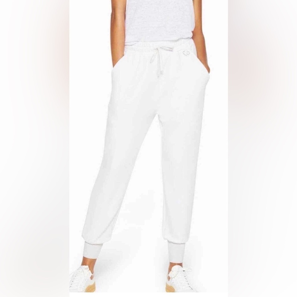 Ramy Brook White gold Shimmer cuffs Jogger Pants – XS